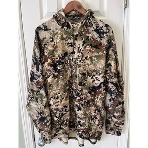 Sitka Gear Apex Hoody Men's XL Gore Optifade Subalpine Camo 1/2 Zip Hoodie